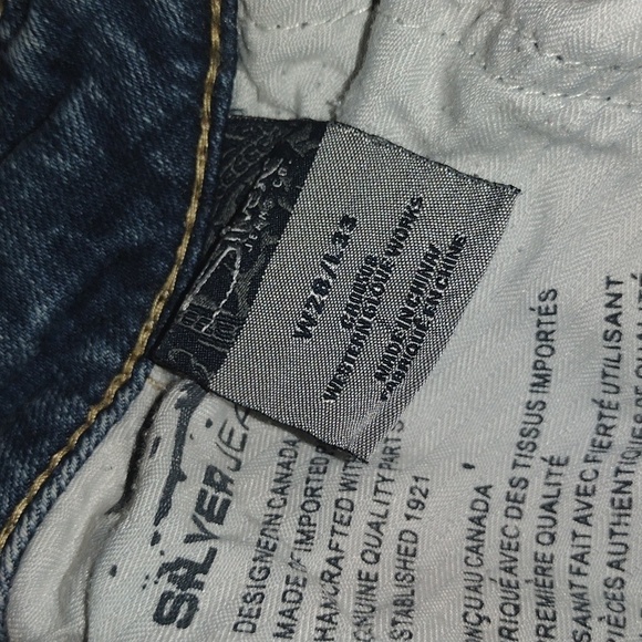 Medium Wash Silver Frances 18" Jeans 28/33 - Picture 6 of 7